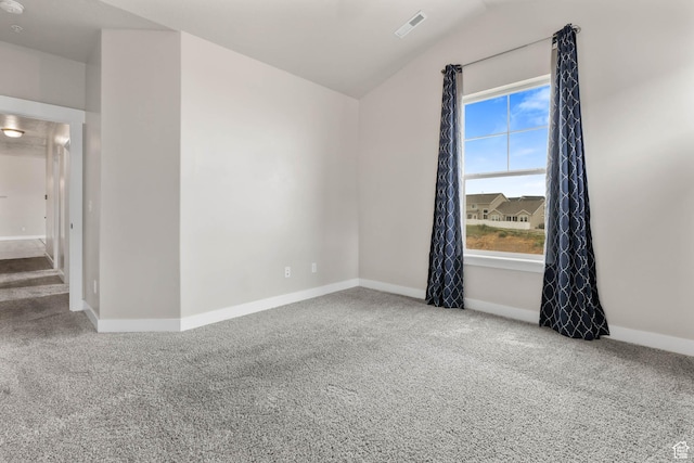 4234 W Mckellen Dr S Unit G301, Herriman, UT 84096 - carpeted spare room with vaulted ceiling and baseboards