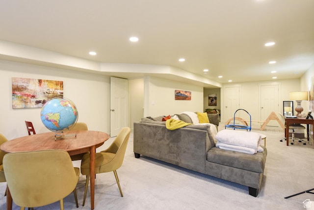 1090 E 770 S, Heber City, UT 84032 - living room featuring light colored carpet and recessed lighting
