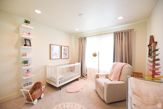 1090 E 770 S, Heber City, UT 84032 - bedroom featuring carpet, a crib, and recessed lighting