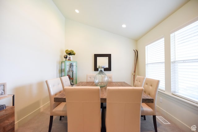 1090 E 770 S, Heber City, UT 84032 - carpeted dining room featuring vaulted ceiling, healthy amount of natural light, and recessed lighting