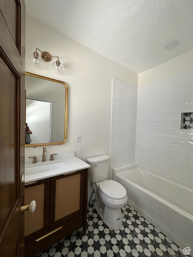 380 N K St, Salt Lake City, UT 84103 - full bathroom with vanity and a textured ceiling