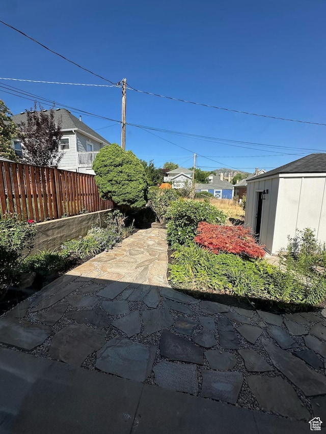 380 N K St, Salt Lake City, UT 84103 - view of patio with an outbuilding