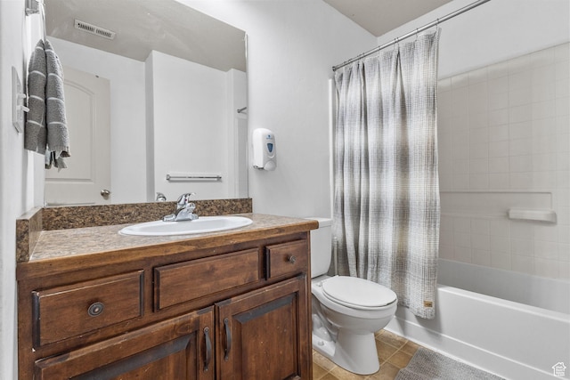 108 S 610 E, American Fork, UT 84003 - bathroom with vanity, shower / bath combo, and tile patterned floors