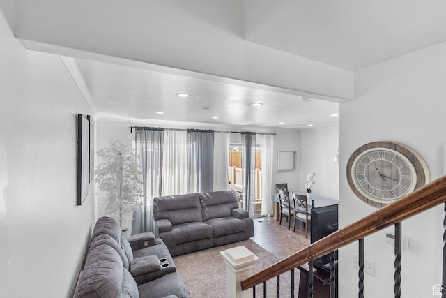 108 S 610 E, American Fork, UT 84003 - carpeted living room with recessed lighting