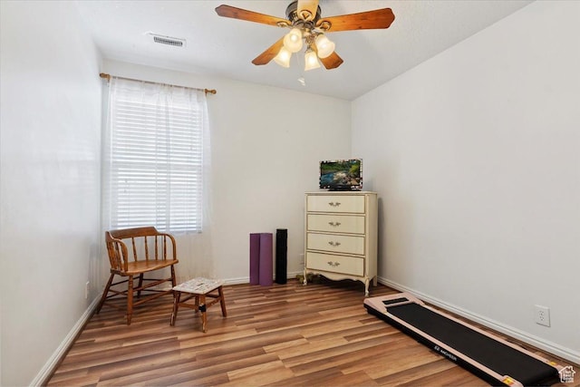 2793 S Cyprus Grove Cir W, Magna, UT 84044 - sitting room featuring light wood-style flooring and ceiling fan
