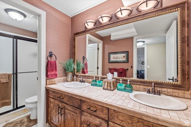 1677 E Wylie Ln, Draper, UT 84020 - full bathroom with double vanity and a shower stall
