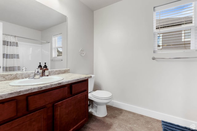 499 N Stone Ridge Dr, Saratoga Springs, UT 84045 - bathroom with vanity, healthy amount of natural light, and a shower with shower curtain
