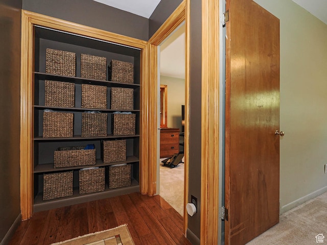 2680 E 2100th St S Unit 44-45, Salt Lake City, UT 84109 - hall with wood finished floors and baseboards