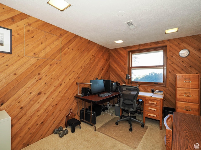 2680 E 2100th St S Unit 44-45, Salt Lake City, UT 84109 - office featuring wood walls and a textured ceiling