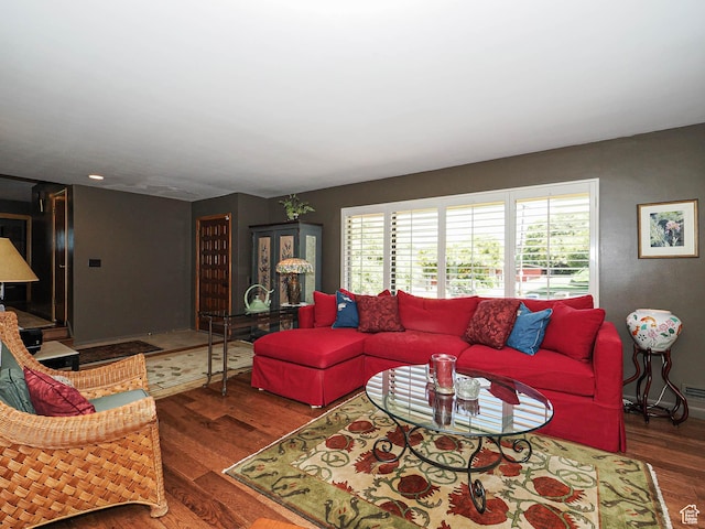 2680 E 2100th St S Unit 44-45, Salt Lake City, UT 84109 - living room with wood finished floors