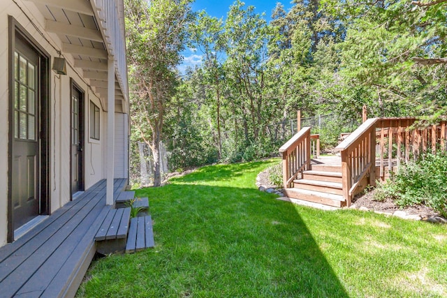 575 Upper Evergreen Dr, Park City, UT 84098 - view of yard featuring a wooden deck