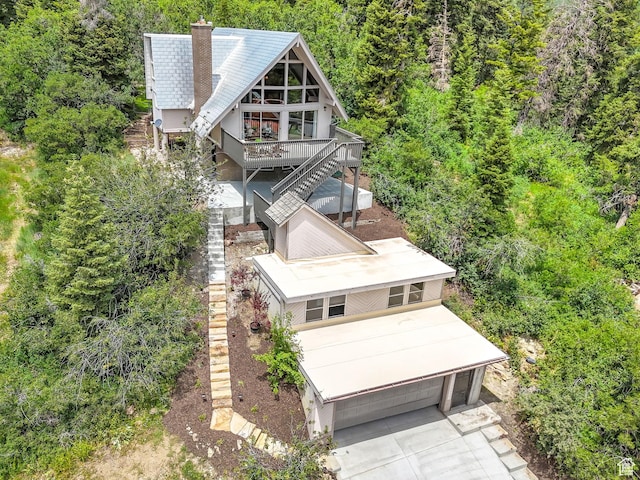 575 Upper Evergreen Dr, Park City, UT 84098 - view from above of property featuring a forest