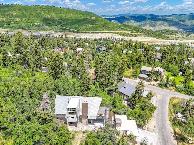575 Upper Evergreen Dr, Park City, UT 84098 - drone / aerial view of a mountain backdrop