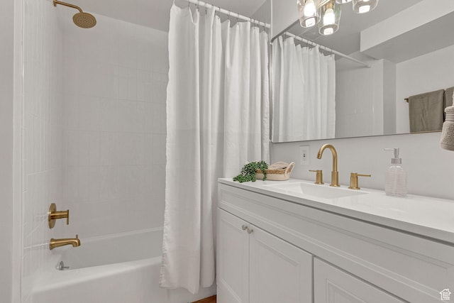 575 Upper Evergreen Dr, Park City, UT 84098 - bathroom featuring shower / bath combo with shower curtain and vanity