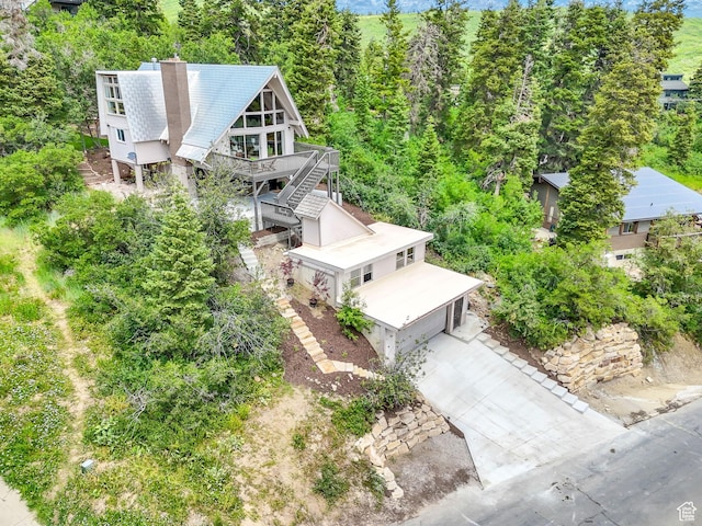 575 Upper Evergreen Dr, Park City, UT 84098 - aerial view of property and surrounding area