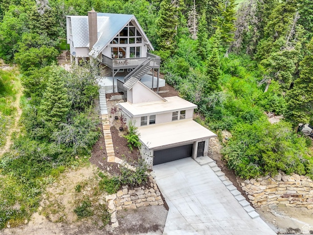 575 Upper Evergreen Dr, Park City, UT 84098 - view from above of property with a forest