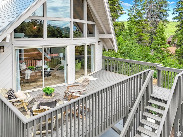 575 Upper Evergreen Dr, Park City, UT 84098 - deck featuring stairway