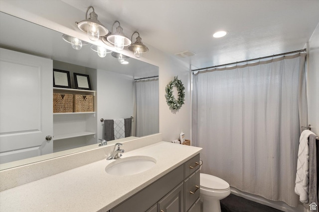 13 W 1370 S, Mona, UT 84645 - full bathroom with vanity, shower / tub combo, and recessed lighting