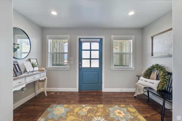 13 W 1370 S, Mona, UT 84645 - entrance foyer featuring wood finished floors and recessed lighting
