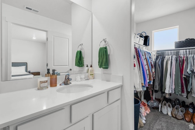 943 E Drifter Ln, Saratoga Springs, UT 84045 - bathroom with vanity and a spacious closet
