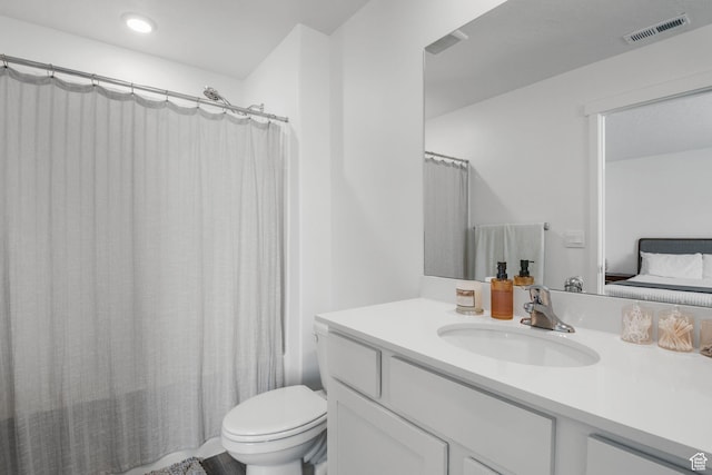 943 E Drifter Ln, Saratoga Springs, UT 84045 - bathroom featuring vanity, connected bathroom, and curtained shower