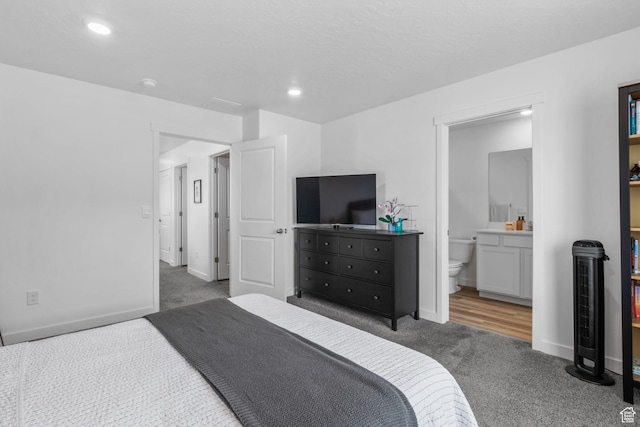 943 E Drifter Ln, Saratoga Springs, UT 84045 - bedroom with carpet, recessed lighting, and connected bathroom