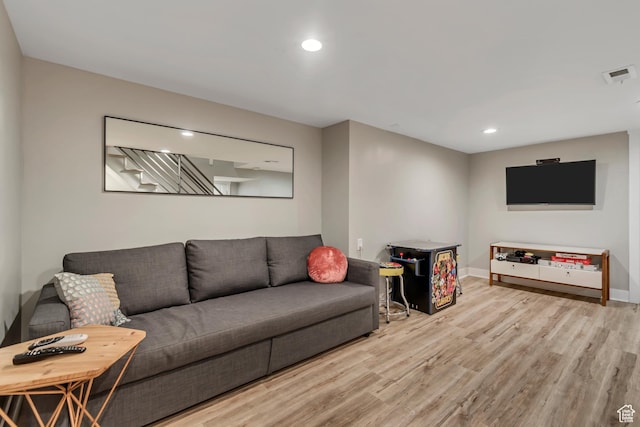 1221 E 800 S, Salt Lake City, UT 84102 - living area with wood finished floors and recessed lighting