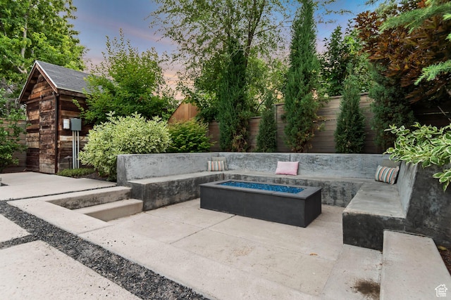 1221 E 800 S, Salt Lake City, UT 84102 - view of patio / terrace with an outdoor fire pit