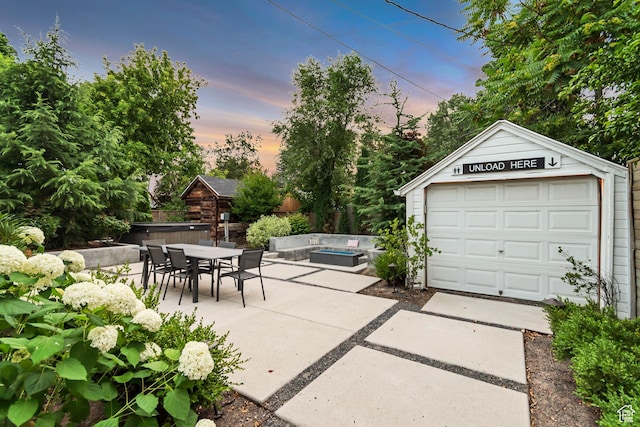 1221 E 800 S, Salt Lake City, UT 84102 - view of garage at dusk