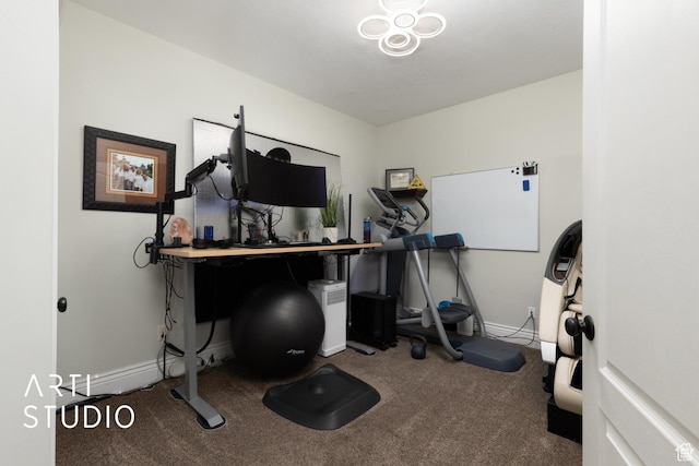 2244 S Hunter Dr, Saratoga Springs, UT 84045 - carpeted home office with baseboards