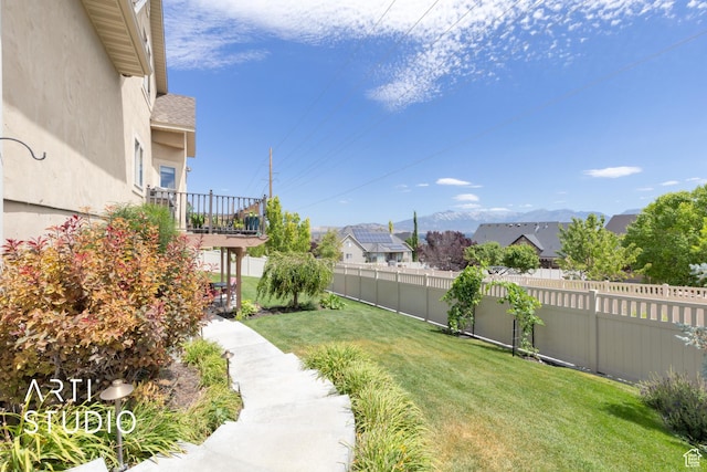 2244 S Hunter Dr, Saratoga Springs, UT 84045 - fenced backyard featuring a residential view