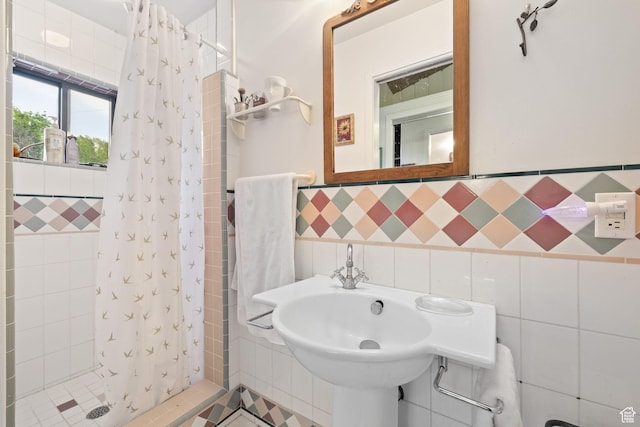 235 Mchenry Ave, Park City, UT 84060 - full bathroom with a shower stall and tile walls