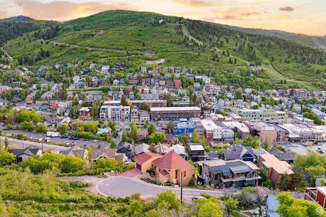 235 Mchenry Ave, Park City, UT 84060 - aerial view at dusk of a mountain view and a residential view