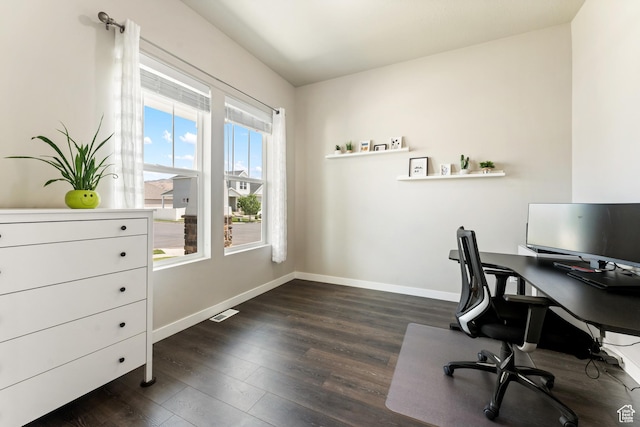 3301 W Cramden Dr, Lehi, UT 84043 - office space featuring dark wood-style flooring and baseboards