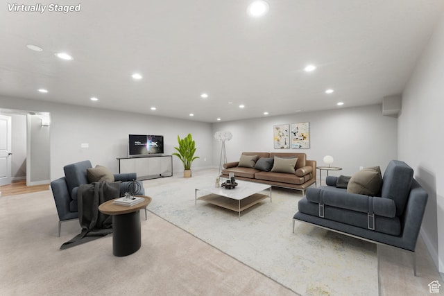 3301 W Cramden Dr, Lehi, UT 84043 - living area featuring recessed lighting