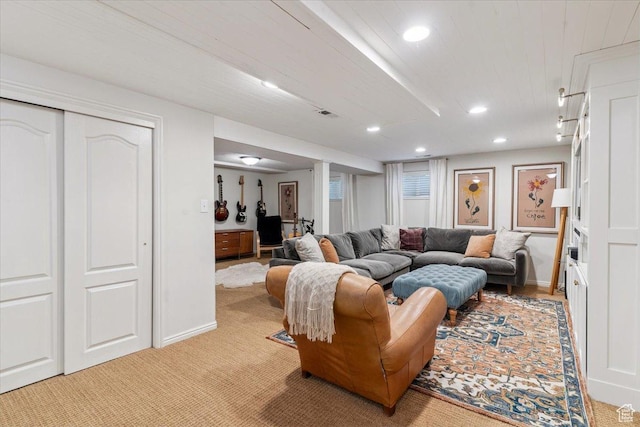 93 S 200 E, Kaysville, UT 84037 - living room with recessed lighting and light carpet