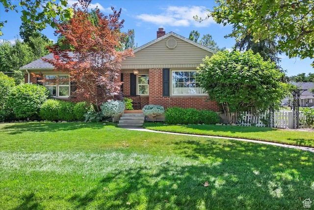 93 S 200 E, Kaysville, UT 84037 - single story home featuring a chimney and brick siding