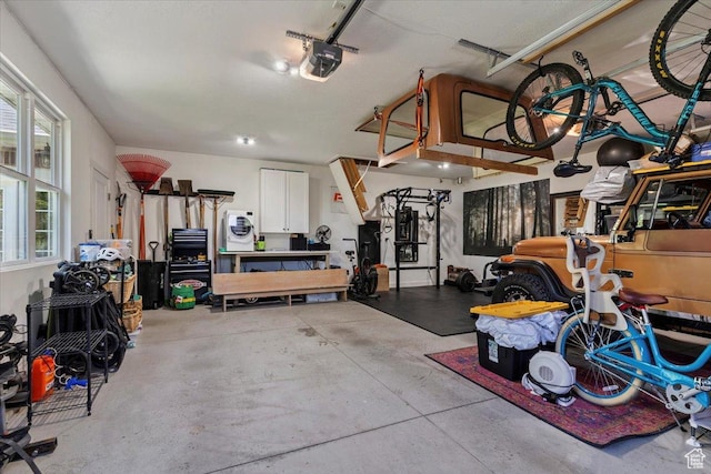 93 S 200 E, Kaysville, UT 84037 - garage with a garage door opener and washer / clothes dryer