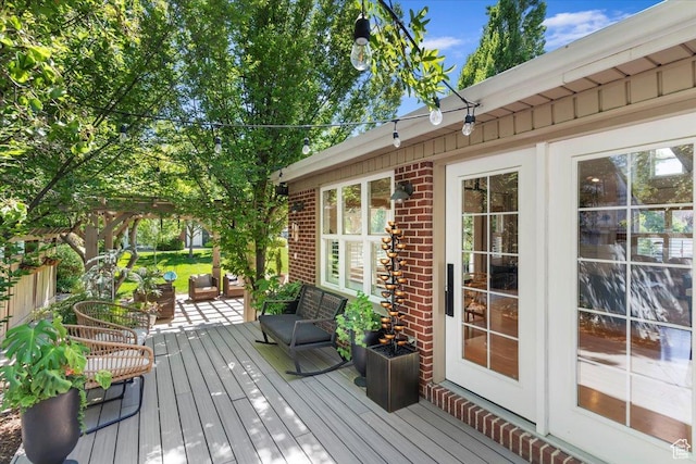 93 S 200 E, Kaysville, UT 84037 - wooden deck featuring french doors