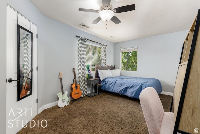 94 S 6175 W, Hurricane, UT 84737 - carpeted bedroom with baseboards and ceiling fan