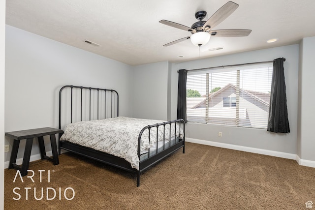 94 S 6175 W, Hurricane, UT 84737 - bedroom featuring carpet floors and a ceiling fan