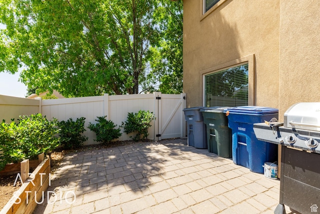94 S 6175 W, Hurricane, UT 84737 - view of patio featuring a gate and grilling area