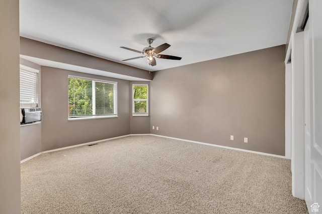2331 W 13190 S, Riverton, UT 84065 - carpeted empty room featuring ceiling fan and cooling unit