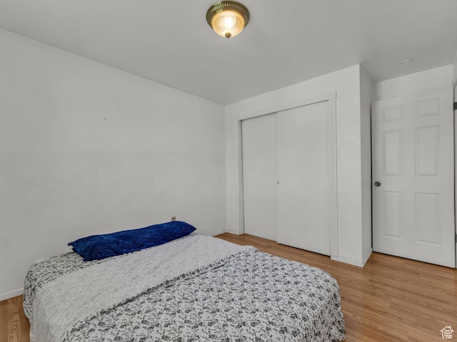 3112 W 5685 S, Taylorsville, UT 84129 - bedroom with light wood-style flooring and a closet