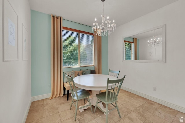 1879 W 2250 N, Lehi, UT 84043 - dining area featuring a chandelier and baseboards
