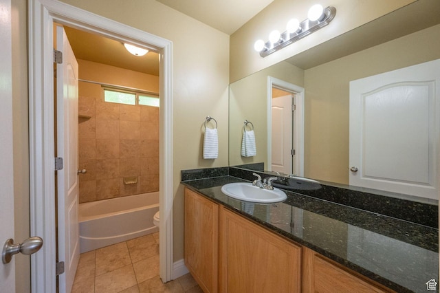 1879 W 2250 N, Lehi, UT 84043 - full bathroom with vanity,  shower combination, and tile patterned floors