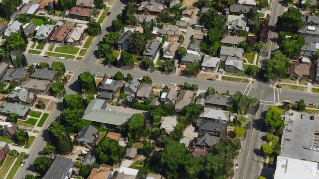 374 E 6th Ave, Salt Lake City, UT 84103 - aerial view of property and surrounding area with nearby suburban area
