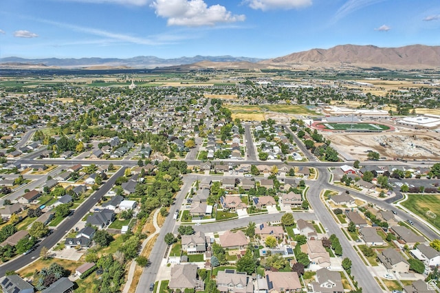 1221 S 130th St E, Payson, UT 84651 - aerial overview of property's location with mountains and nearby suburban area