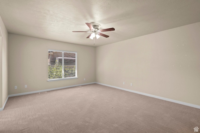 1221 S 130th St E, Payson, UT 84651 - spare room featuring ceiling fan and light carpet