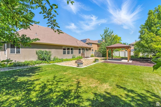 1221 S 130th St E, Payson, UT 84651 - view of yard featuring a gazebo and a patio